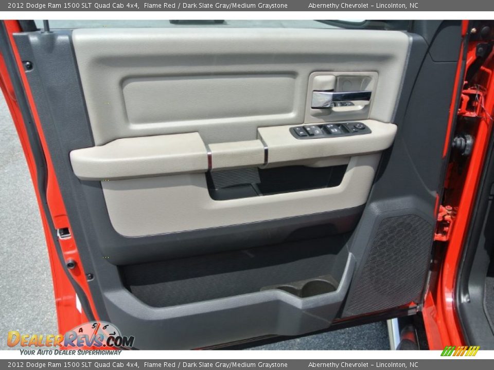 2012 Dodge Ram 1500 SLT Quad Cab 4x4 Flame Red / Dark Slate Gray/Medium Graystone Photo #9