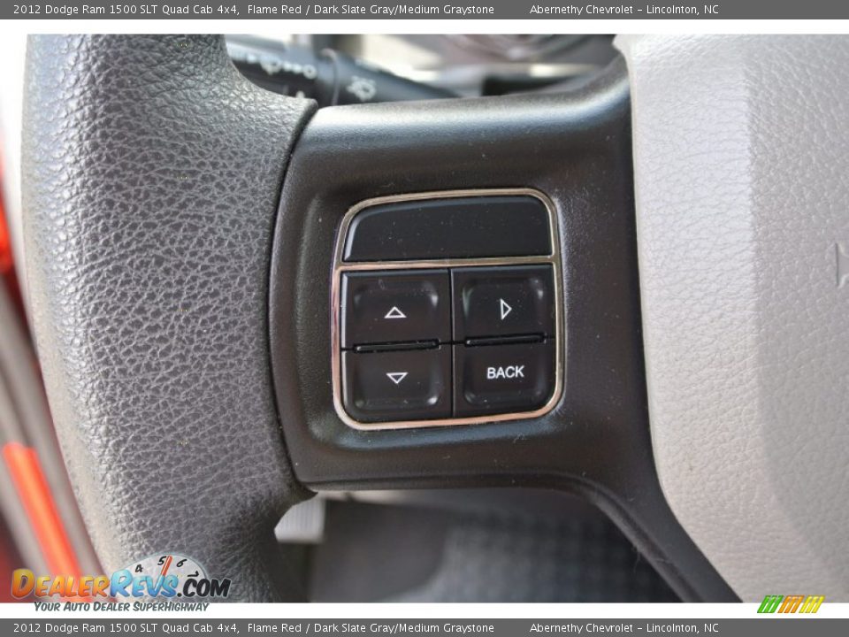 2012 Dodge Ram 1500 SLT Quad Cab 4x4 Flame Red / Dark Slate Gray/Medium Graystone Photo #16