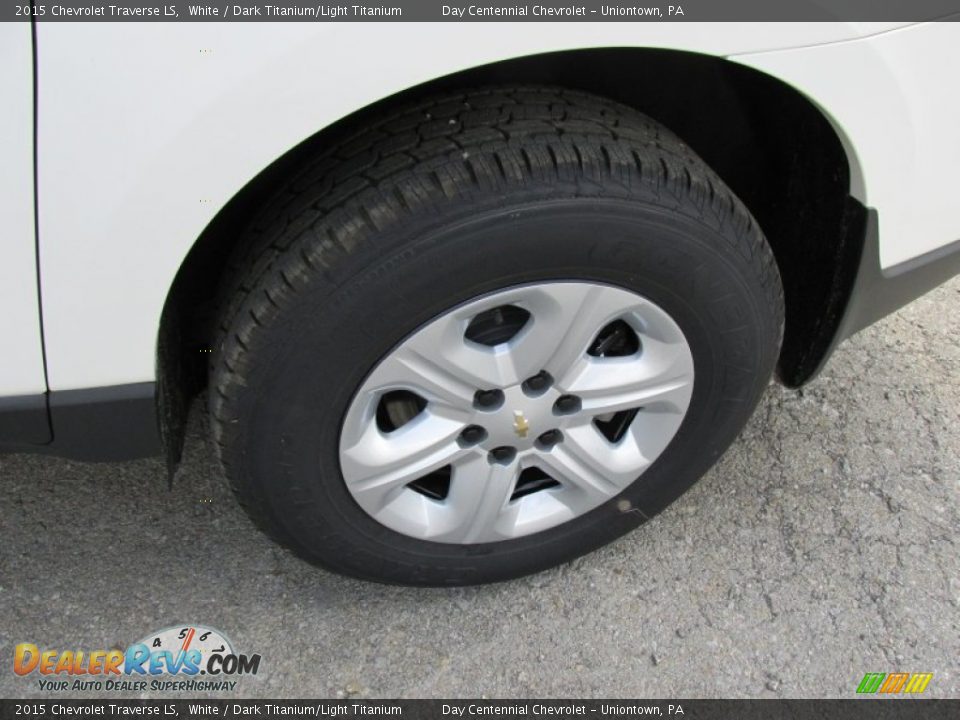 2015 Chevrolet Traverse LS White / Dark Titanium/Light Titanium Photo #3