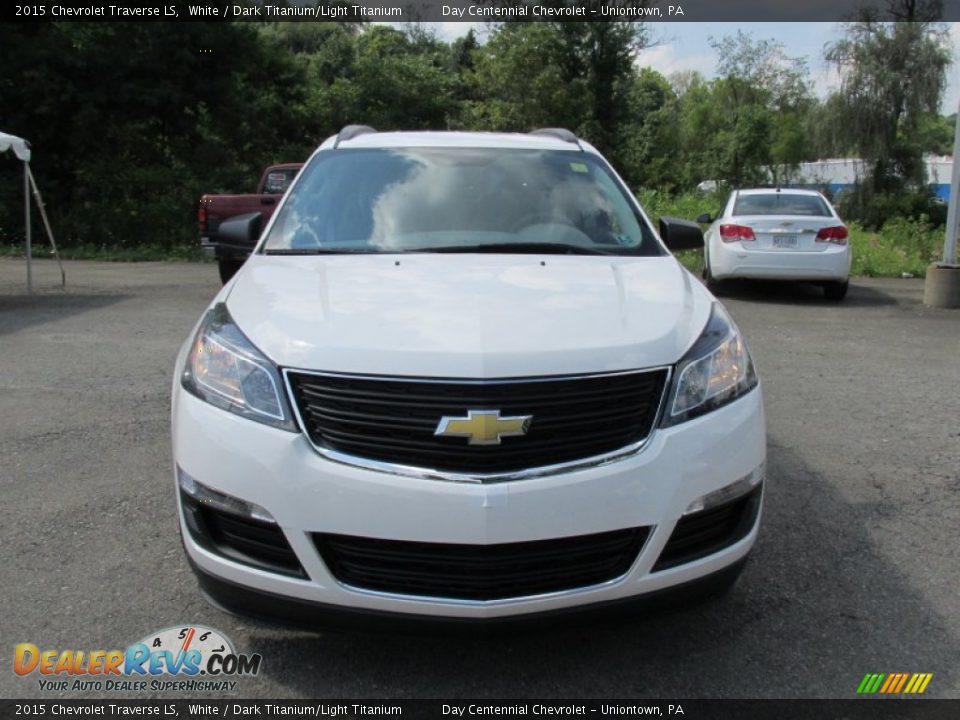 2015 Chevrolet Traverse LS White / Dark Titanium/Light Titanium Photo #9