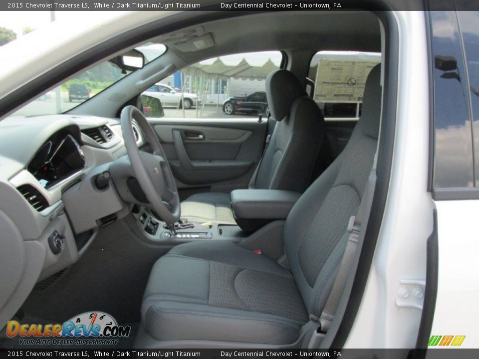 2015 Chevrolet Traverse LS White / Dark Titanium/Light Titanium Photo #12