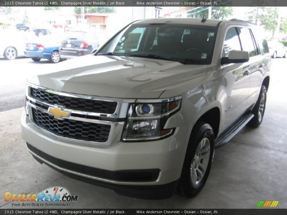 2015 Chevrolet Tahoe LS 4WD Champagne Silver Metallic / Jet Black Photo #24