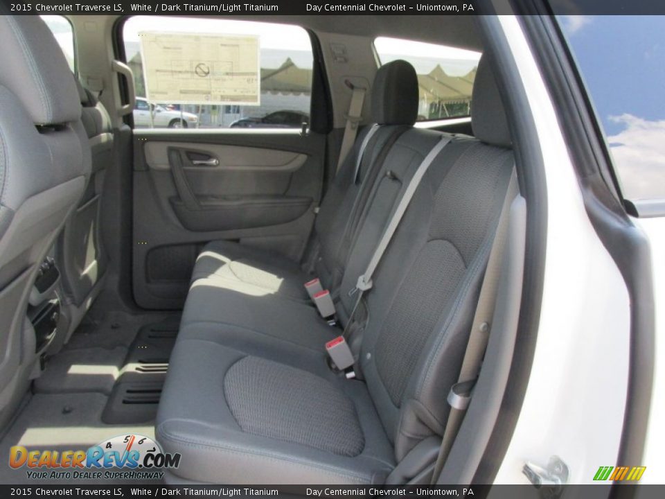 2015 Chevrolet Traverse LS White / Dark Titanium/Light Titanium Photo #13