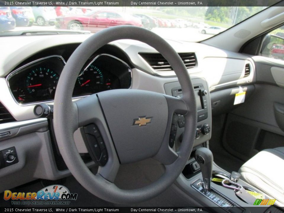 2015 Chevrolet Traverse LS White / Dark Titanium/Light Titanium Photo #15