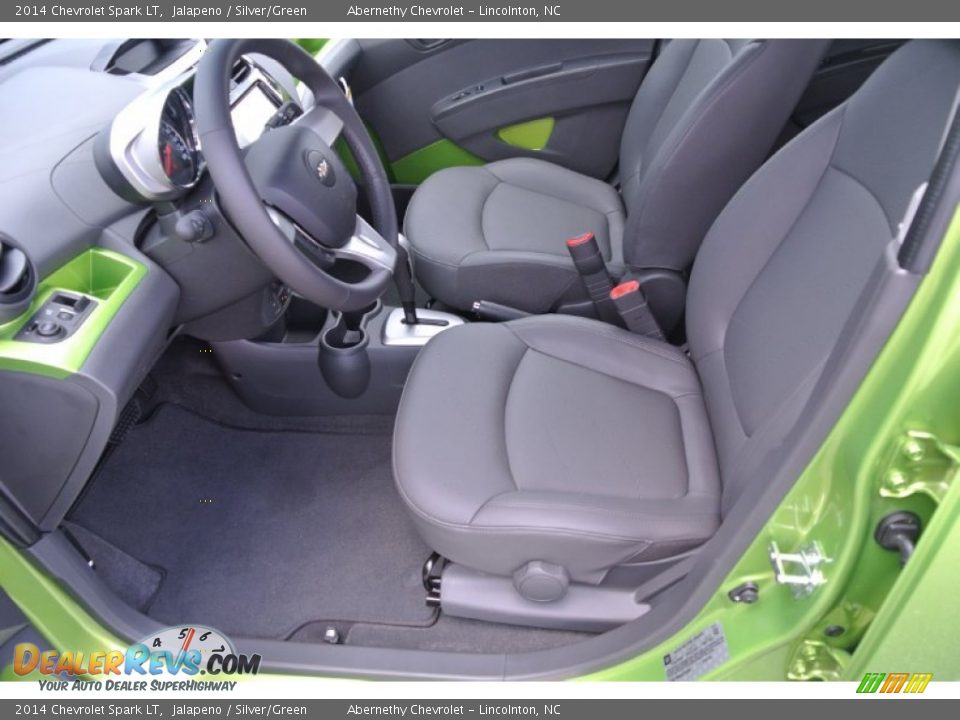 2014 Chevrolet Spark LT Jalapeno / Silver/Green Photo #8