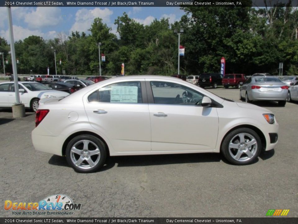 White Diamond Tricoat 2014 Chevrolet Sonic LTZ Sedan Photo #7