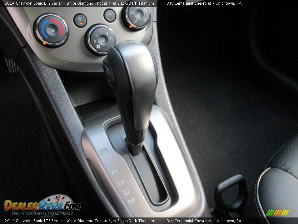 2014 Chevrolet Sonic LTZ Sedan White Diamond Tricoat / Jet Black/Dark Titanium Photo #15