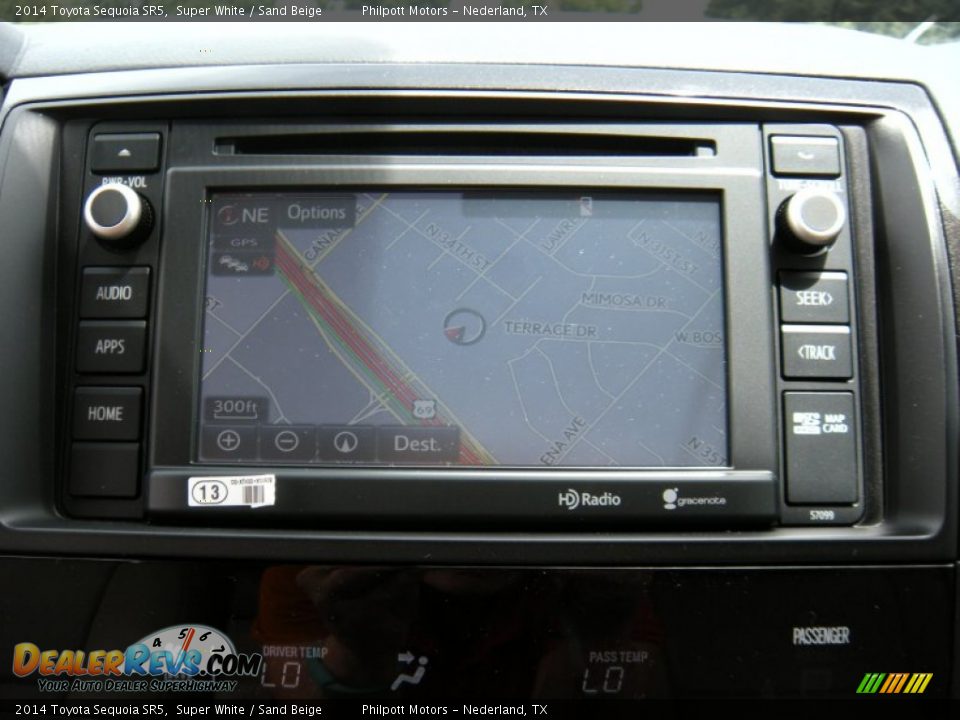 2014 Toyota Sequoia SR5 Super White / Sand Beige Photo #34