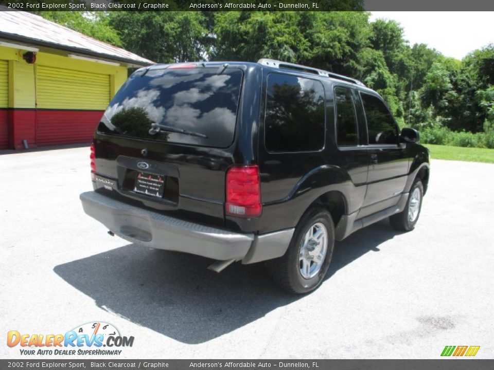 2002 Ford Explorer Sport Black Clearcoat / Graphite Photo #3