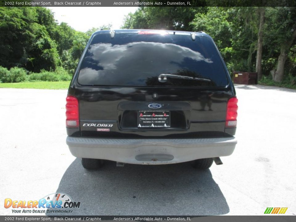 2002 Ford Explorer Sport Black Clearcoat / Graphite Photo #4