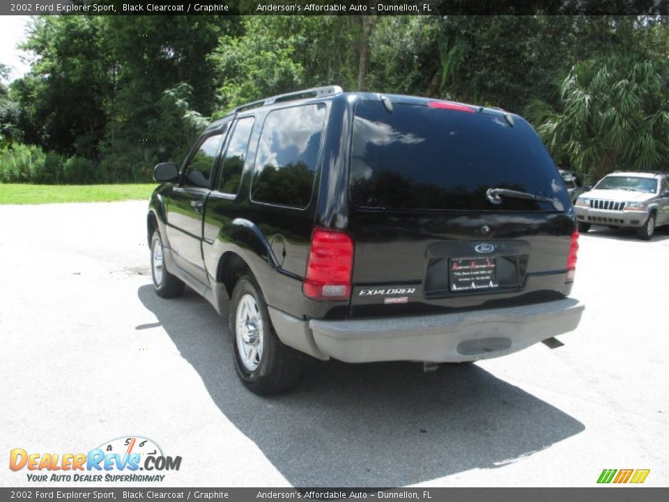 2002 Ford Explorer Sport Black Clearcoat / Graphite Photo #5