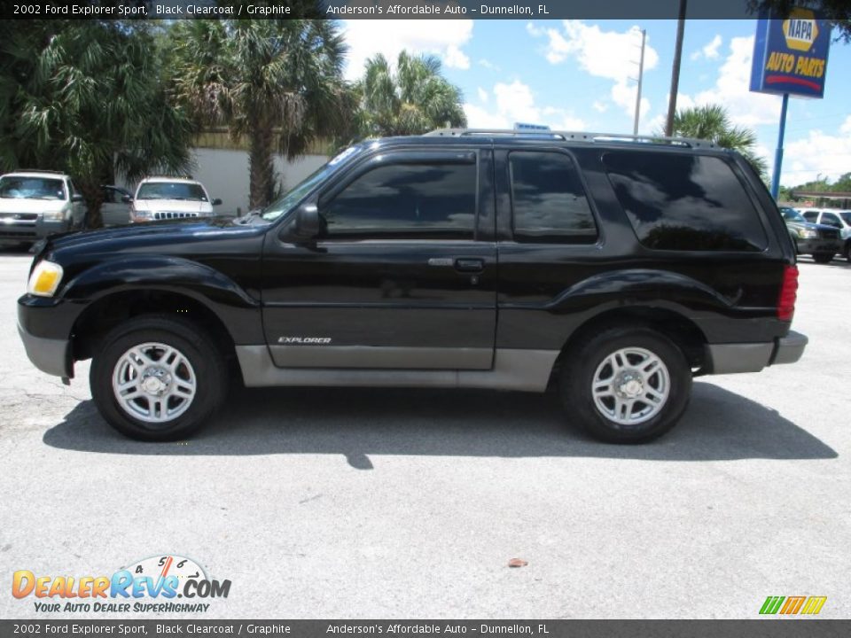2002 Ford Explorer Sport Black Clearcoat / Graphite Photo #6