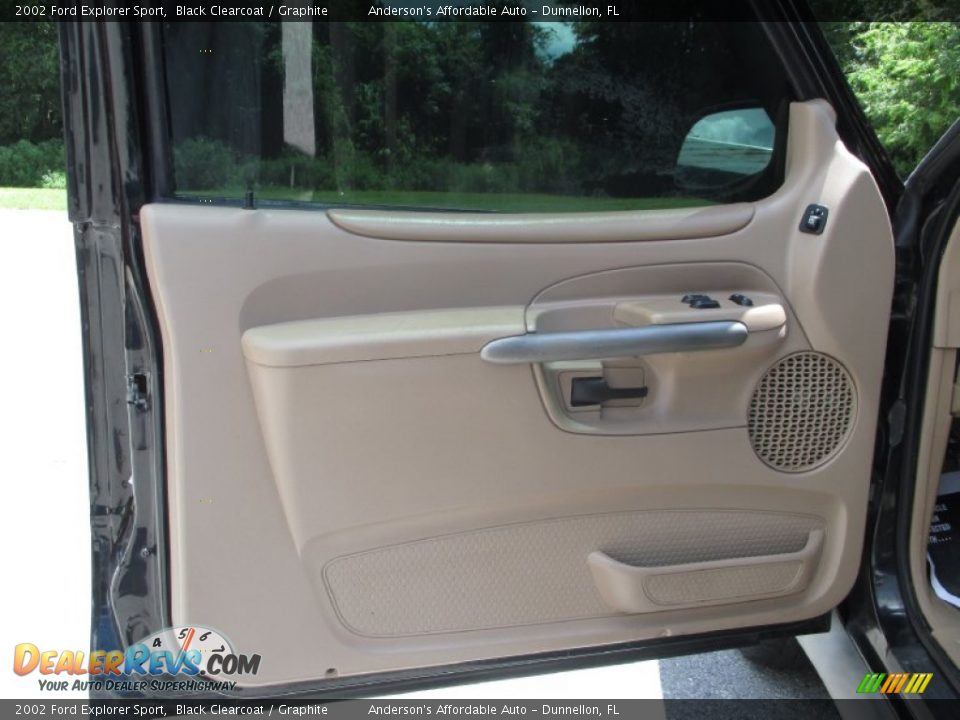 2002 Ford Explorer Sport Black Clearcoat / Graphite Photo #9