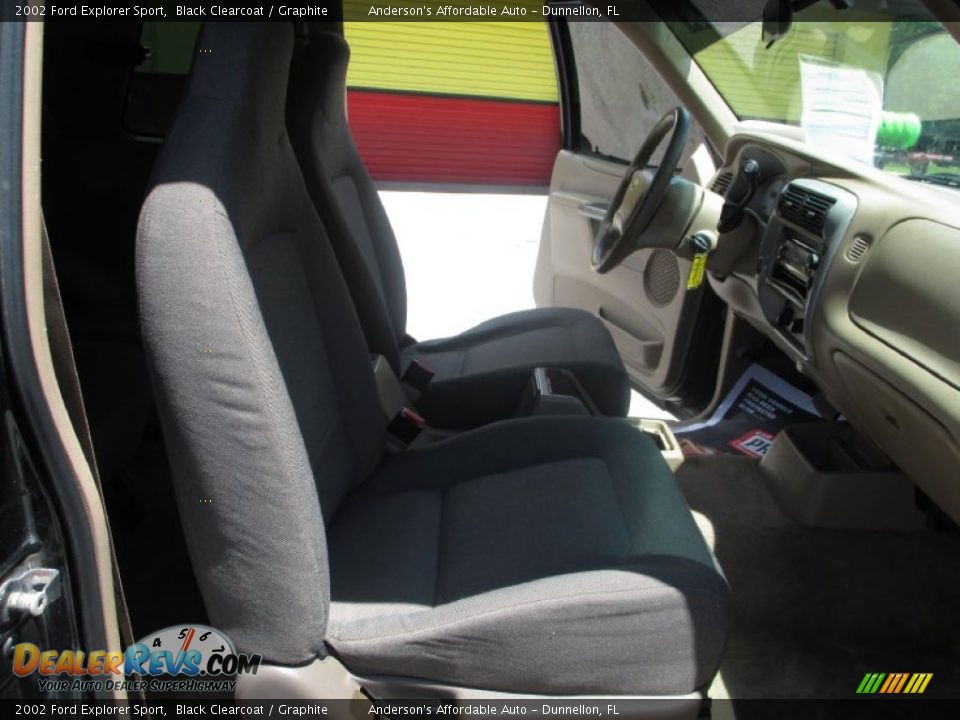 2002 Ford Explorer Sport Black Clearcoat / Graphite Photo #14