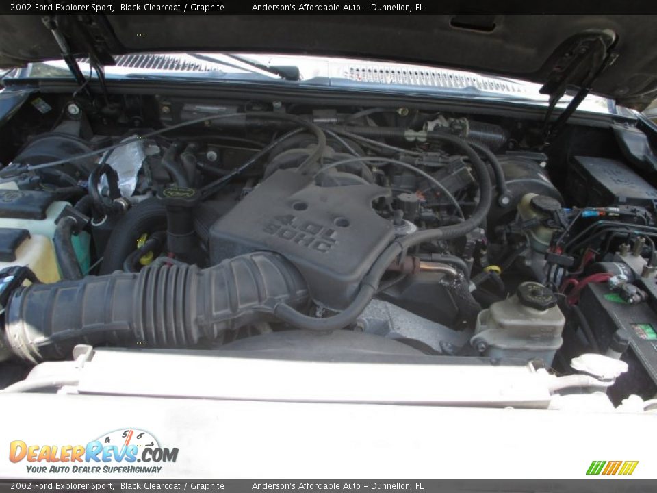 2002 Ford Explorer Sport Black Clearcoat / Graphite Photo #17