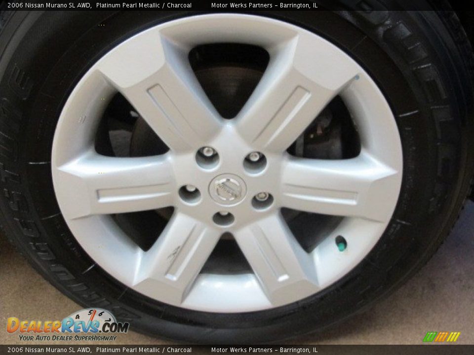 2006 Nissan Murano SL AWD Platinum Pearl Metallic / Charcoal Photo #16