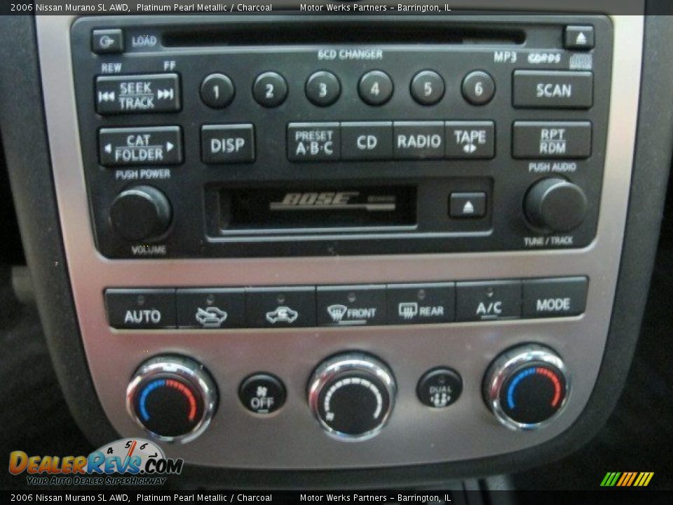 2006 Nissan Murano SL AWD Platinum Pearl Metallic / Charcoal Photo #33