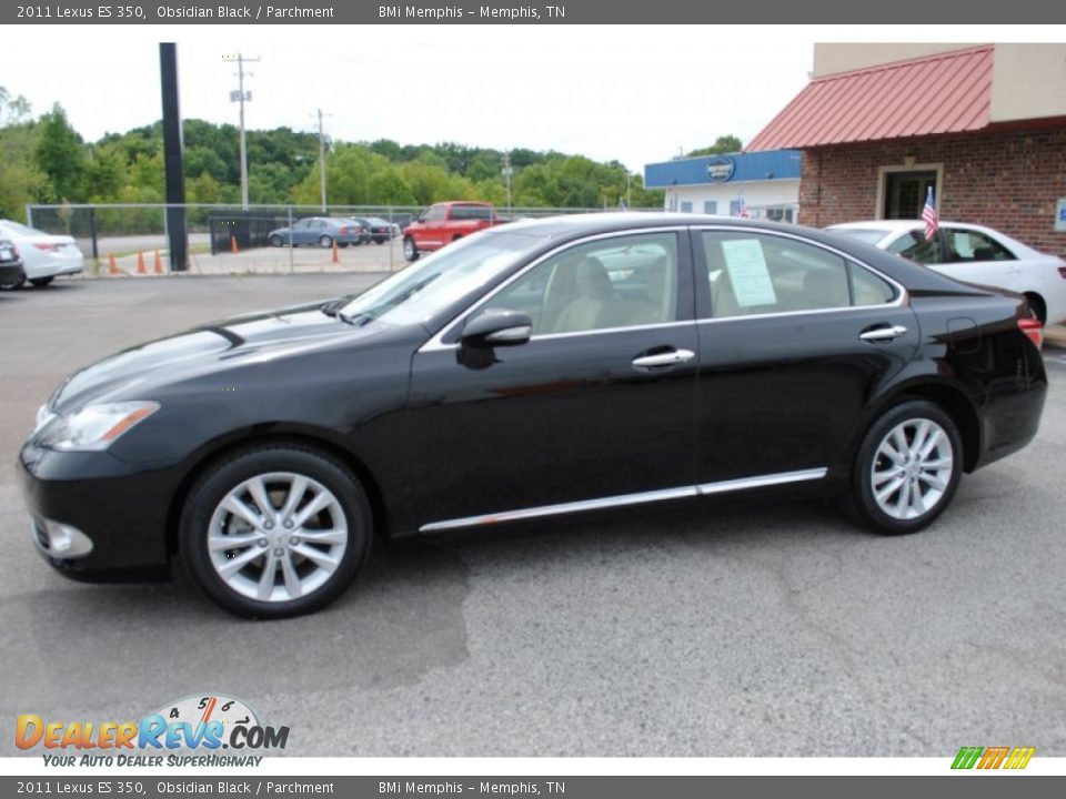 2011 Lexus ES 350 Obsidian Black / Parchment Photo #2