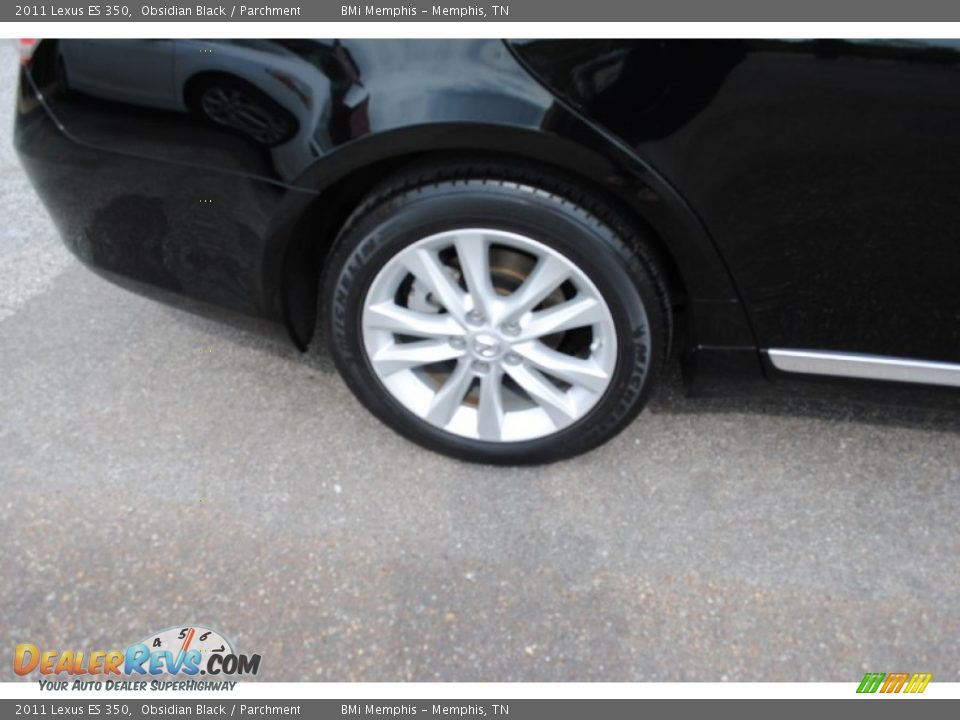 2011 Lexus ES 350 Obsidian Black / Parchment Photo #6