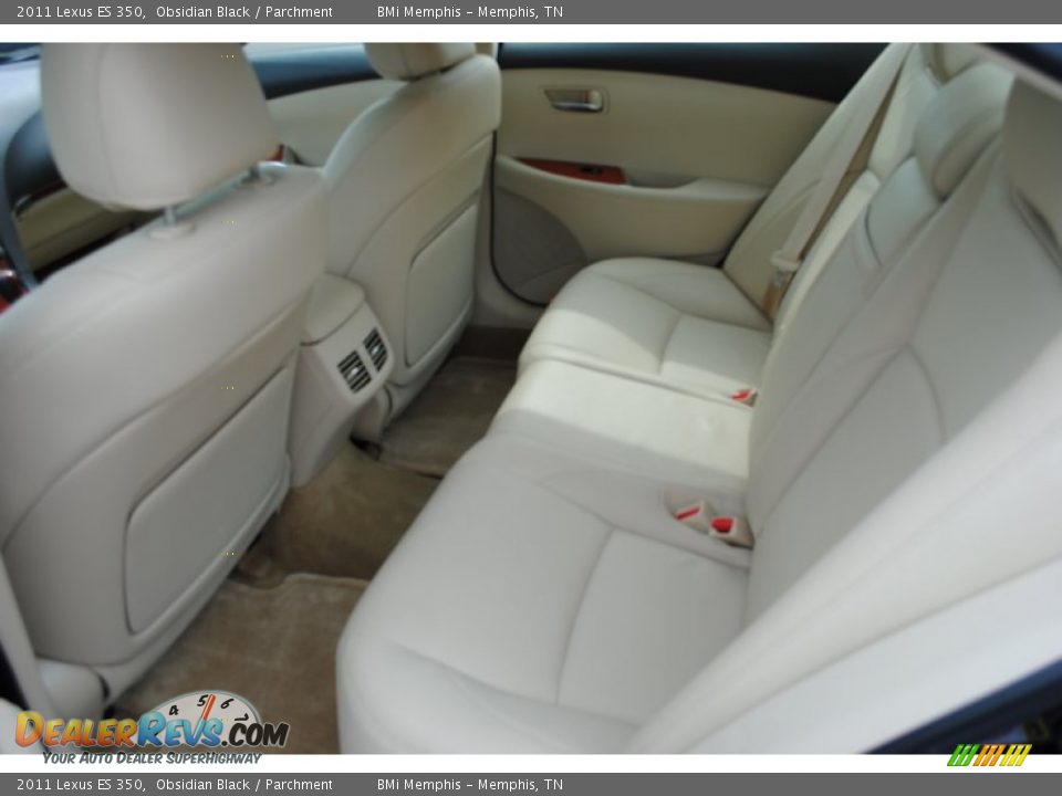 2011 Lexus ES 350 Obsidian Black / Parchment Photo #7