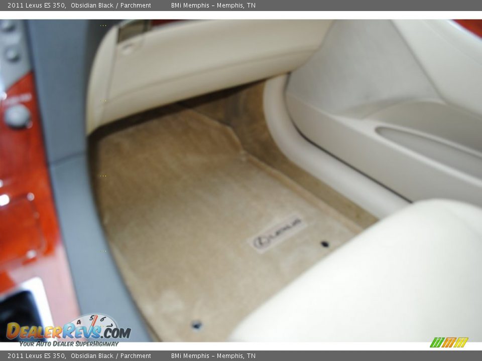 2011 Lexus ES 350 Obsidian Black / Parchment Photo #12