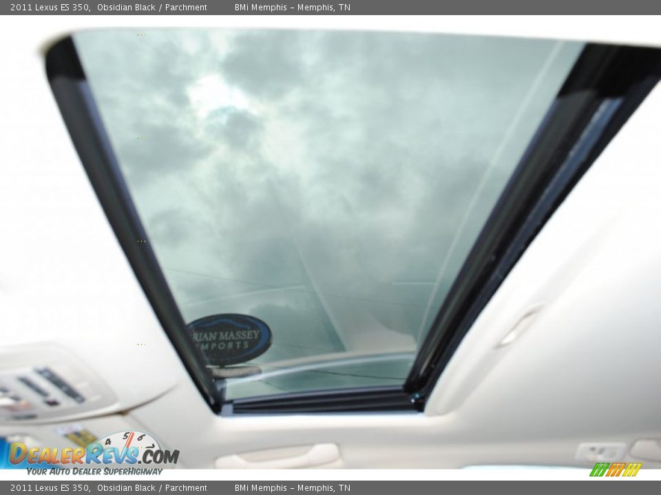 2011 Lexus ES 350 Obsidian Black / Parchment Photo #13