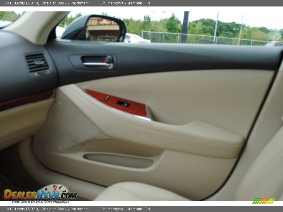 2011 Lexus ES 350 Obsidian Black / Parchment Photo #14