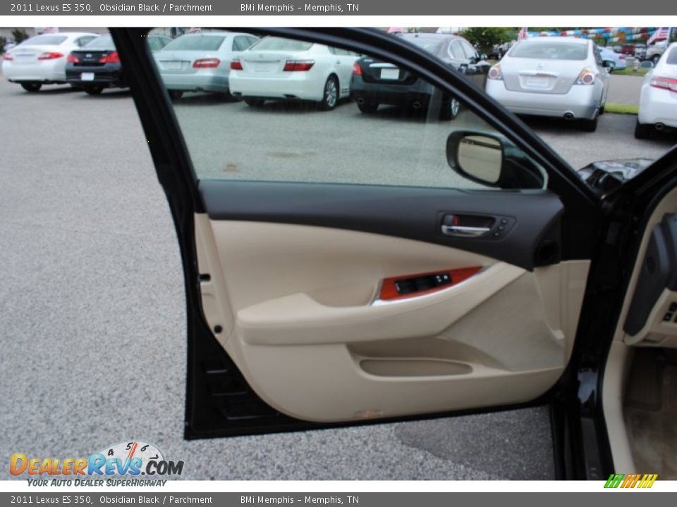 2011 Lexus ES 350 Obsidian Black / Parchment Photo #15