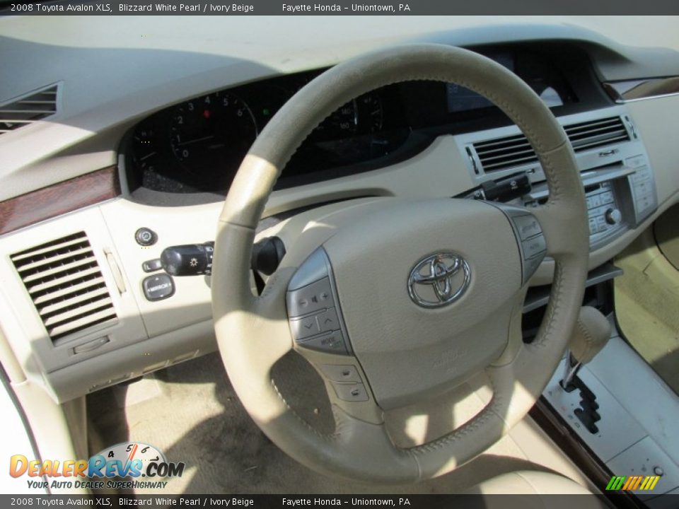 2008 Toyota Avalon XLS Blizzard White Pearl / Ivory Beige Photo #11