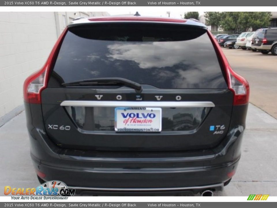 2015 Volvo XC60 T6 AWD R-Design Savile Grey Metallic / R-Design Off Black Photo #4