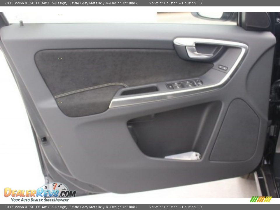 2015 Volvo XC60 T6 AWD R-Design Savile Grey Metallic / R-Design Off Black Photo #8