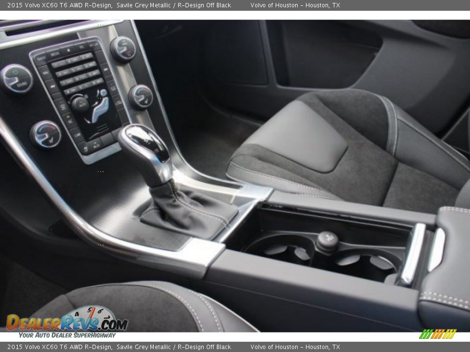 2015 Volvo XC60 T6 AWD R-Design Savile Grey Metallic / R-Design Off Black Photo #13
