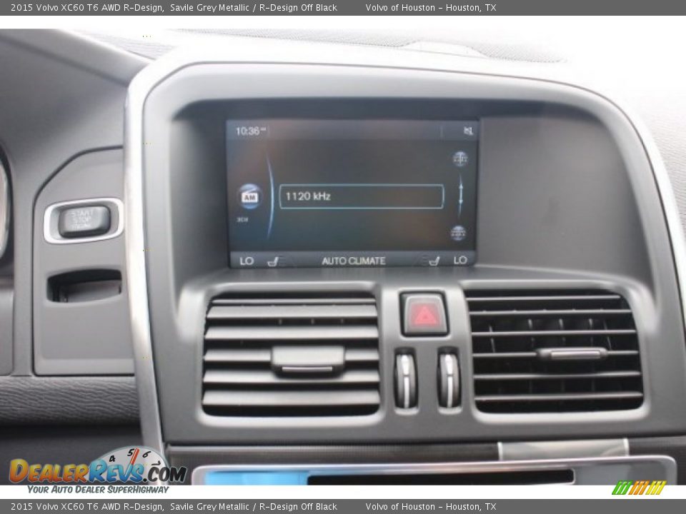 2015 Volvo XC60 T6 AWD R-Design Savile Grey Metallic / R-Design Off Black Photo #16