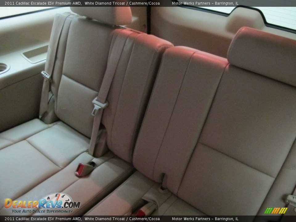 2011 Cadillac Escalade ESV Premium AWD White Diamond Tricoat / Cashmere/Cocoa Photo #18