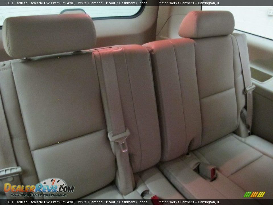 2011 Cadillac Escalade ESV Premium AWD White Diamond Tricoat / Cashmere/Cocoa Photo #19