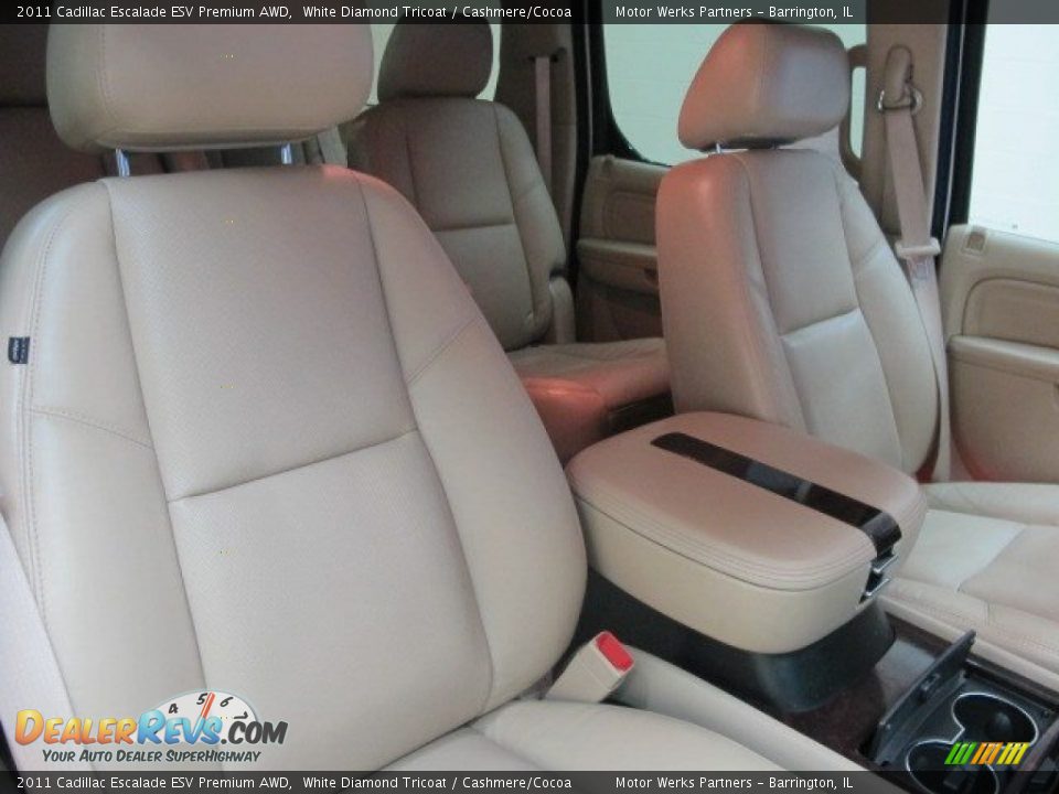 2011 Cadillac Escalade ESV Premium AWD White Diamond Tricoat / Cashmere/Cocoa Photo #22