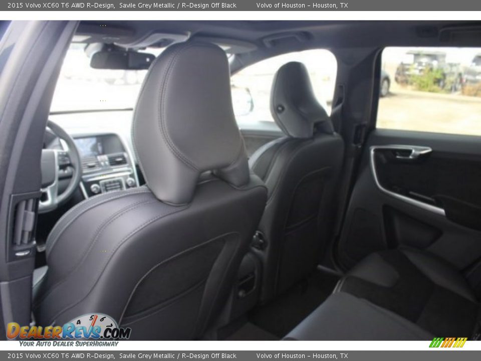 2015 Volvo XC60 T6 AWD R-Design Savile Grey Metallic / R-Design Off Black Photo #23