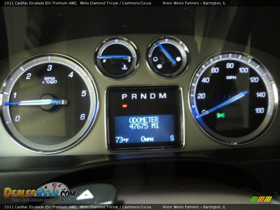 2011 Cadillac Escalade ESV Premium AWD White Diamond Tricoat / Cashmere/Cocoa Photo #26