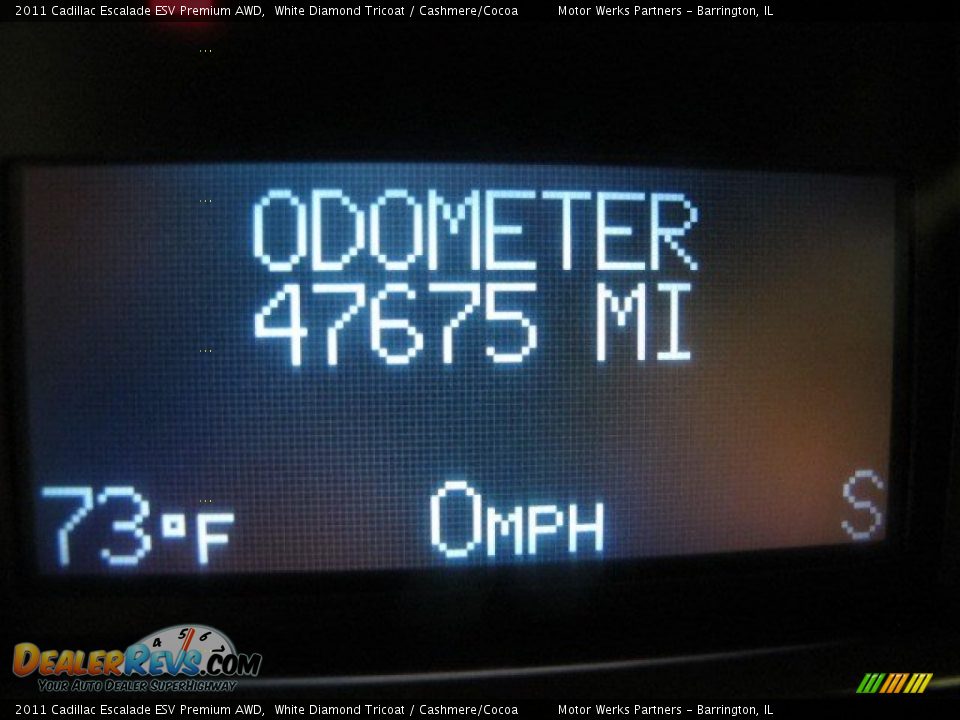 2011 Cadillac Escalade ESV Premium AWD White Diamond Tricoat / Cashmere/Cocoa Photo #27