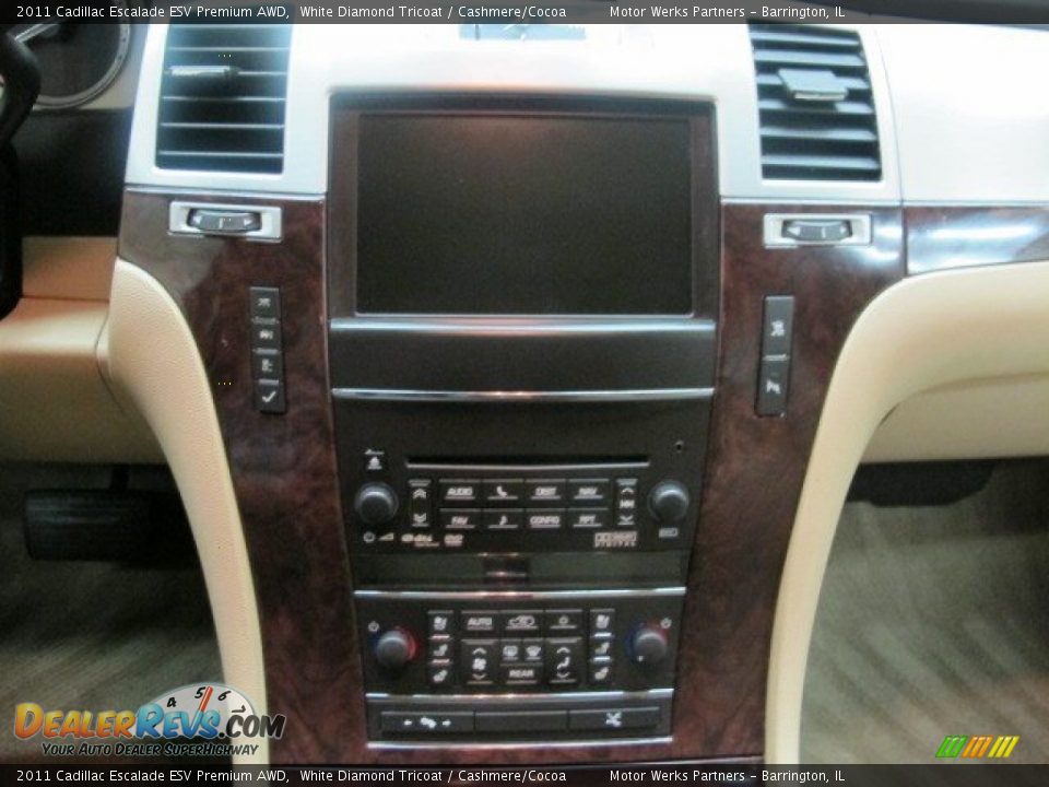 2011 Cadillac Escalade ESV Premium AWD White Diamond Tricoat / Cashmere/Cocoa Photo #28