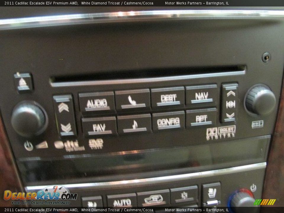 2011 Cadillac Escalade ESV Premium AWD White Diamond Tricoat / Cashmere/Cocoa Photo #30
