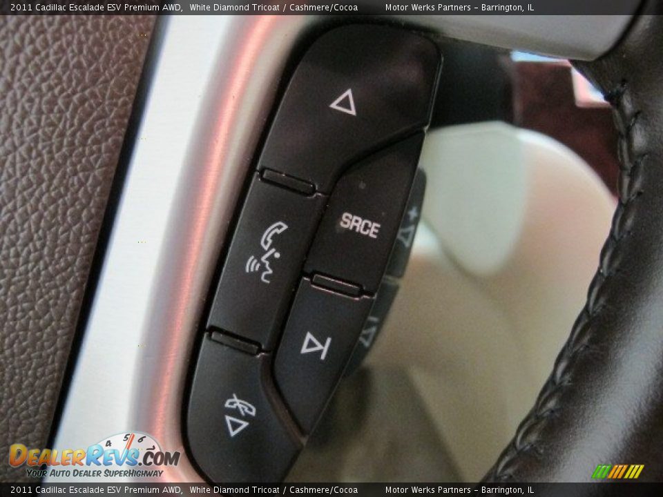 2011 Cadillac Escalade ESV Premium AWD White Diamond Tricoat / Cashmere/Cocoa Photo #36