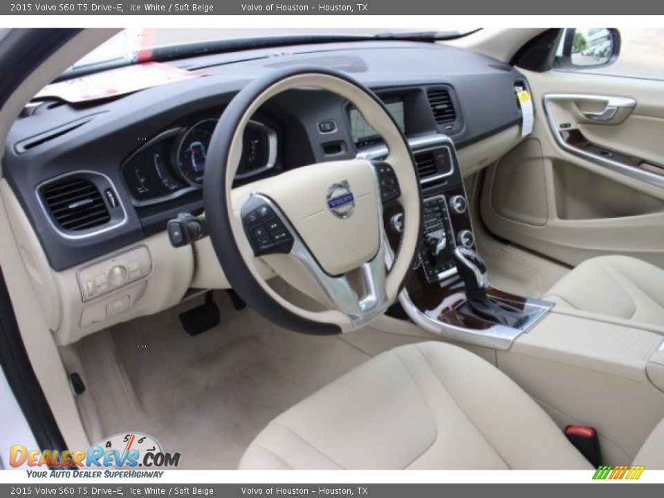 Soft Beige Interior - 2015 Volvo S60 T5 Drive-E Photo #9
