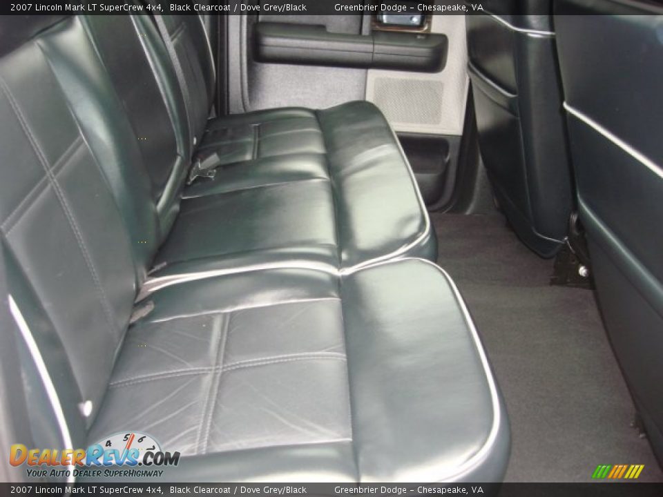 2007 Lincoln Mark LT SuperCrew 4x4 Black Clearcoat / Dove Grey/Black Photo #6