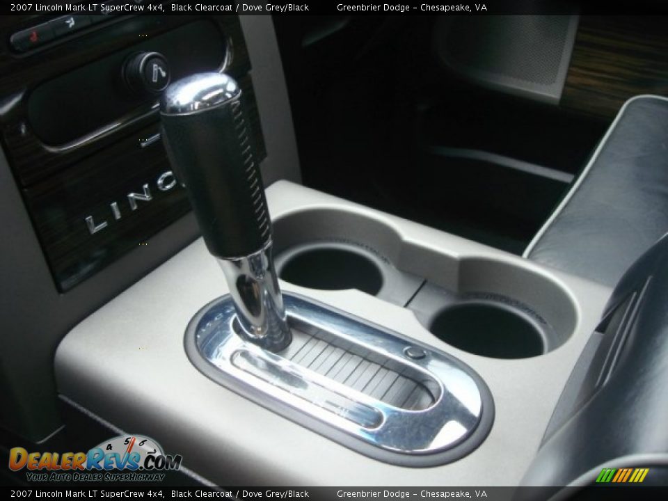 2007 Lincoln Mark LT SuperCrew 4x4 Black Clearcoat / Dove Grey/Black Photo #18