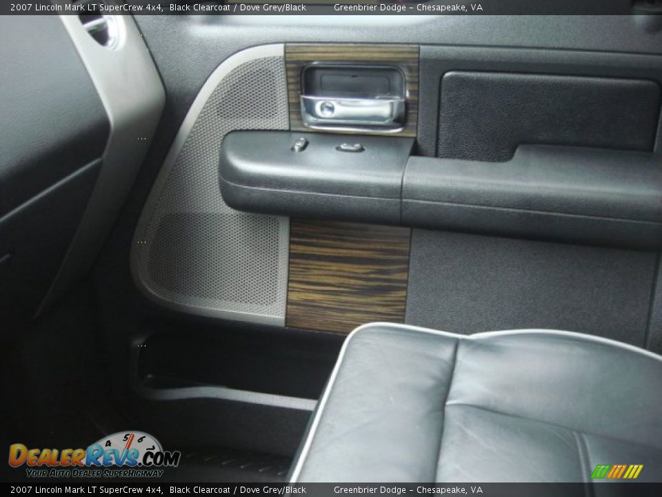 2007 Lincoln Mark LT SuperCrew 4x4 Black Clearcoat / Dove Grey/Black Photo #19