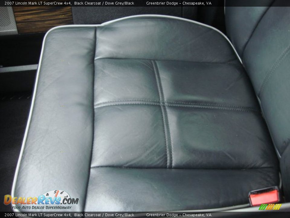 2007 Lincoln Mark LT SuperCrew 4x4 Black Clearcoat / Dove Grey/Black Photo #20