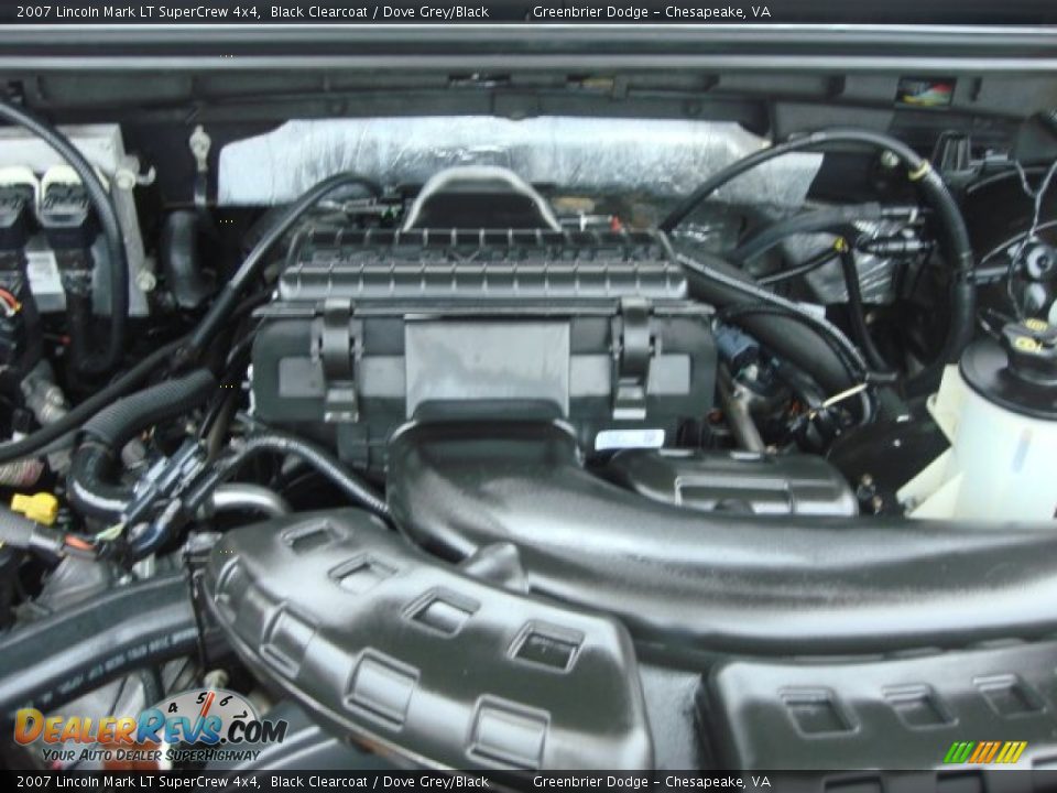 2007 Lincoln Mark LT SuperCrew 4x4 Black Clearcoat / Dove Grey/Black Photo #25