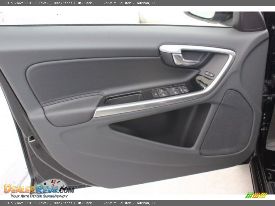 2015 Volvo S60 T5 Drive-E Black Stone / Off-Black Photo #8