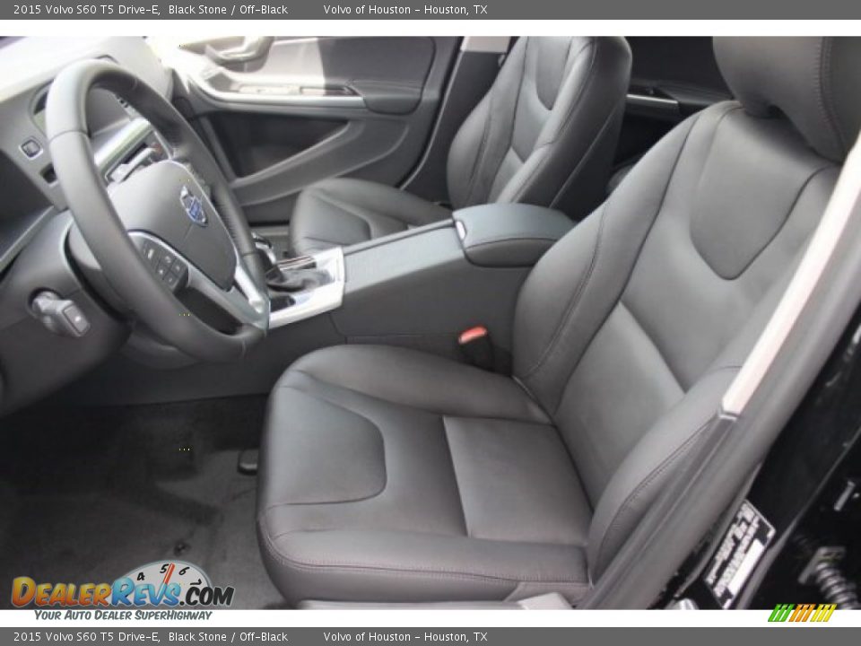 2015 Volvo S60 T5 Drive-E Black Stone / Off-Black Photo #10